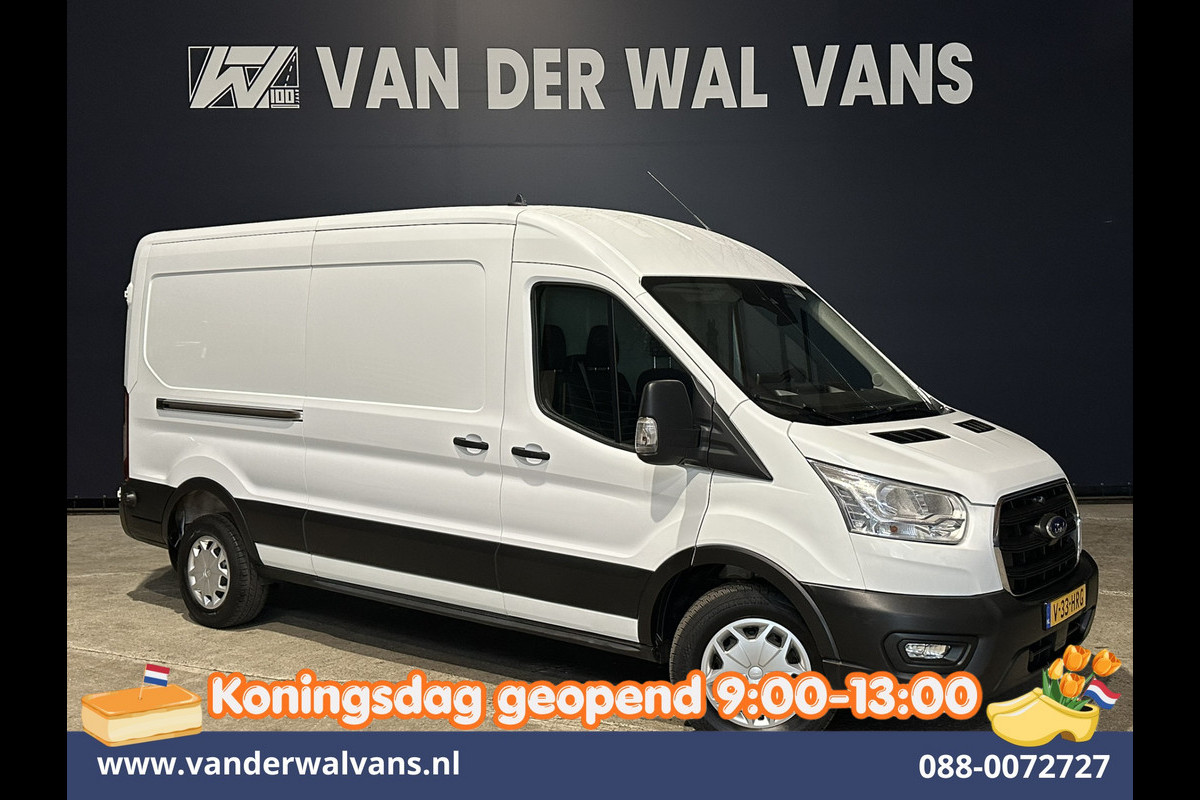 Ford Transit 2.0 TDCI 131pk L3H2 Euro6 Airco | Camera | Navigatie | Apple Carplay | LED | Cruisecontrol Parkeersensoren, Stoelverwarming, Verwarmde voorruit, Bijrijdersbank, 2500kg trekvermogen