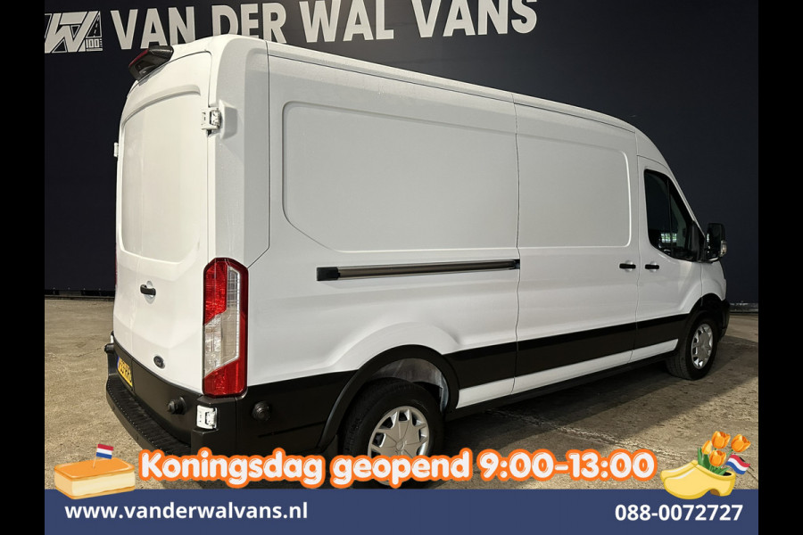 Ford Transit 2.0 TDCI 131pk L3H2 Euro6 Airco | Camera | Navigatie | Apple Carplay | LED | Cruisecontrol Parkeersensoren, Stoelverwarming, Verwarmde voorruit, Bijrijdersbank, 2500kg trekvermogen