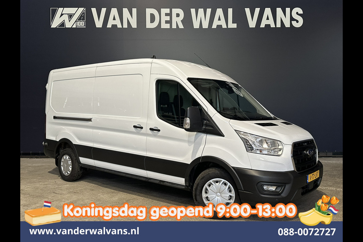 Ford Transit 2.0 TDCI 130pk L3H2 Euro6 Airco | Camera | Navigatie | Android Auto | Cruisecontrol | Parkeersensoren Stoelverwarming, Verwarmde voorruit, 2500kg trekvermogen, Bijrijdersbank