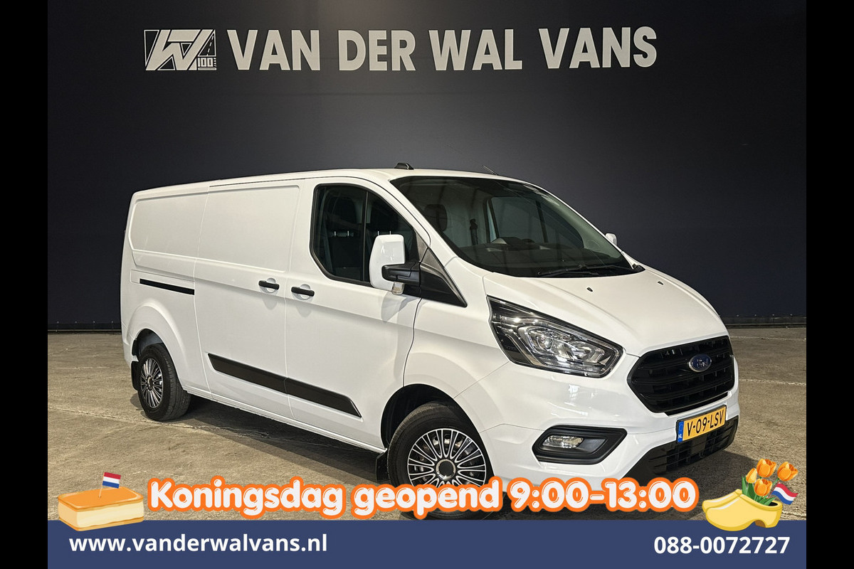 Ford Transit Custom 2.0 TDCI 130pk L2H1 Euro6 ** Airco | LED | Cruisecontrol | Verwarmde voorruit | Parkeersensoren Bijrijdersbank, 2800kg trekvermogen