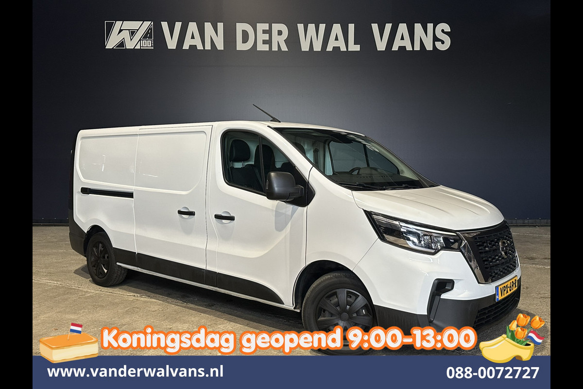Nissan Primastar 2.0 dCi 131pk L2H1 Euro6 Airco | LED | Cruisecontrol | 2500kg Trekhaak | Parkeersensoren Bijrijdersbank