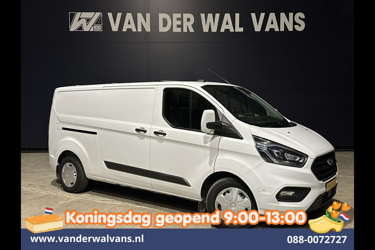 Ford Transit Custom 2.0 TDCI 131pk Automaat L2H1 Euro6 Airco | Xenon | Camera | Apple Carplay | LED | Adaptive Cruisecontrol | Trekhaak Android Auto, Stoelverwarming, Verwarmde voorruit, Dakdragers, Parkeersensoren, Bijrijdersbank, Achterklep
