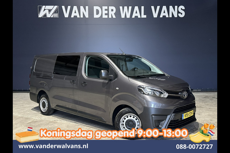 Toyota ProAce Worker 2.0 D-4D 145pk L3H1 Dubbele Cabine Euro6 Airco | 6-Zits | Navigatie | Apple Carplay | Cruisecontrol Android Auto, Parkeersensoren