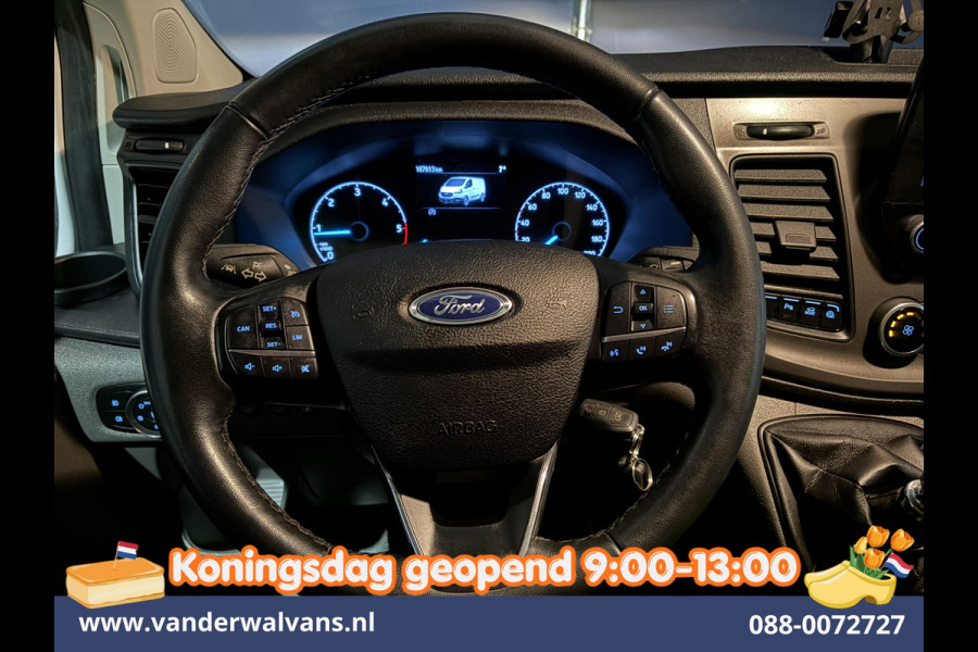 Ford Transit Custom 2.0 TDCI 130pk L2H1 Inrichting Euro6 *Rijklaar Direct Rijden* Airco | Camera | LED | Cruisecontrol | Verwarmde voorruit Parkeersensoren, 2800kg trekvermogen, Bijrijdersbank