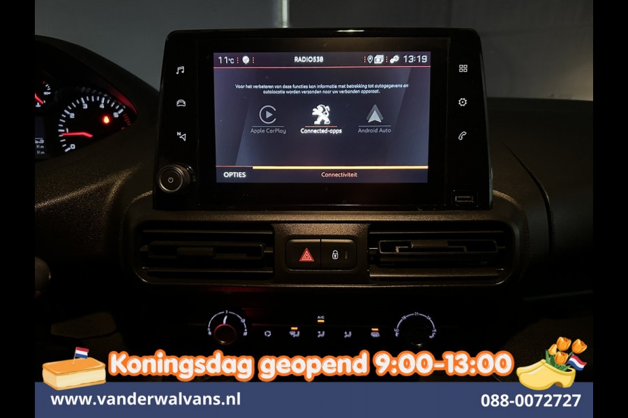 Peugeot Partner 1.5 BlueHDI 102pk L1H1 inrichting Euro6 *Rijklaar Direct Rijden* Airco | Camera | Navigatie | Apple Carplay Trekhaak, Cruisecontrol, Android Auto, Parkeersensoren