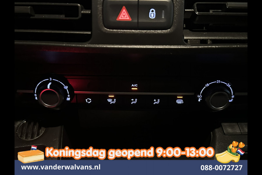 Peugeot Partner 1.5 BlueHDI 102pk L1H1 inrichting Euro6 *Rijklaar Direct Rijden* Airco | Camera | Navigatie | Apple Carplay Trekhaak, Cruisecontrol, Android Auto, Parkeersensoren