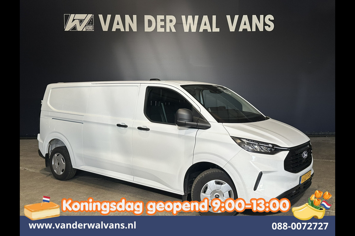 Ford Transit Custom 2.0 TDCI 136pk L2H1 Fabrieksgarantie Euro6 Airco | Camera | LED | Apple Carplay | Cruisecontrol Android Auto, Leder, Verwarmde voorruit, Parkeersensoren, Bijrijdersbank, 2740kg trekvermogen