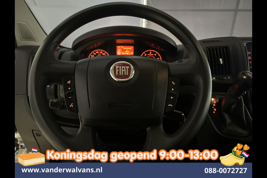 Fiat Ducato 2.2 MultiJet 141pk Automaat L1H1 Euro6 Airco | Navigatie | Camera | Cruisecontrol | LED Bijrijdersbank, 2500kg trekvermogen