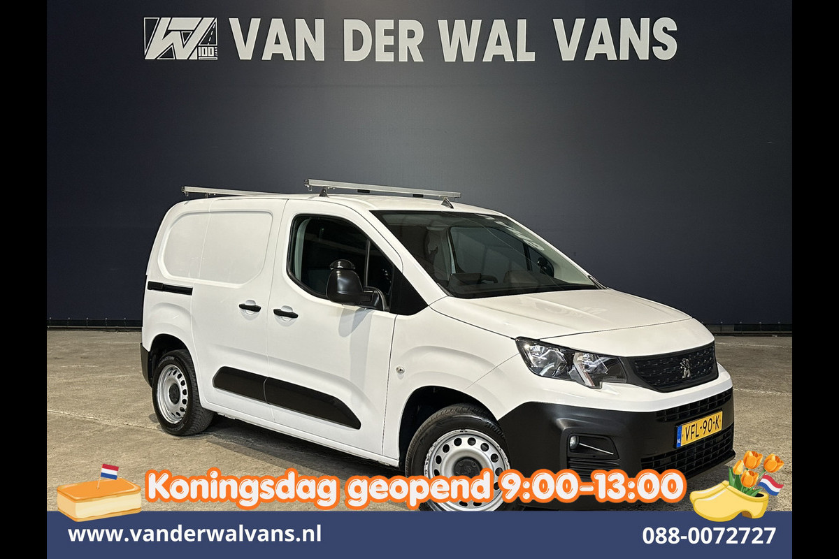 Peugeot Partner 1.5 BlueHDI 102pk L1H1 Inrichting Euro6 *Rijklaar Direct Rijden* Airco | Navigatie | Apple Carplay | Cruisecontrol Android Auto, Parkeersensoren, Trekhaak, Dakdragers