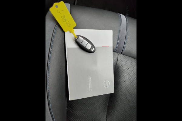 Nissan Leaf e+ Tekna 62kWh 218pk LEER Apple Carplay Android Auto Cruise control adaptief 360°Camera Navi Ecc Stoel+Stuurverwarming Keyless D Dodehoek detector Rijstrooksensor met correctie Uitparkeer waarschuwing Verkeersbord detectie Bluetooth Privacy Glas Lmv 17" Grootste Accu Grootste Actieradius Hoogste vermogen 218pk !