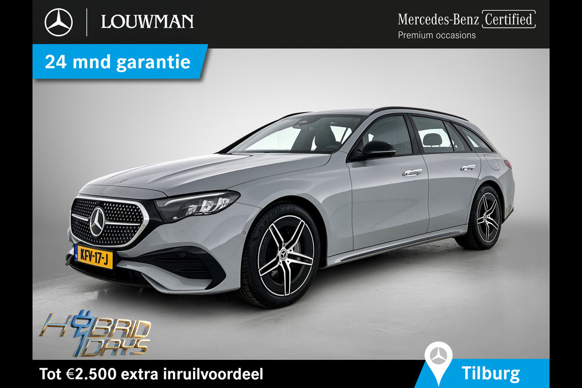 Mercedes-Benz E-Klasse Estate 300 e AMG Plug-In Hybride Trekhaak AMG Line | Night Pakket | Ledkoplampen | Stoelverwarming voor | Distronic. Inclusief 24 maanden MB Certified garantie voor Europa.