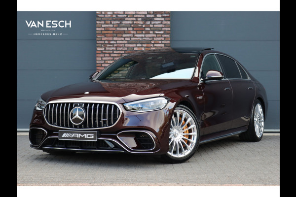 Mercedes-Benz S-Klasse AMG 63 S E Performance | 802pk | MANUFAKTUR | Keramisch | Achterasbesturing | Burmester High End | Distronic+ | HUD | Chauffeurspakket | Entertainmentpakket Premium Achter | Stoelventilatie V+A | Vlakkenverwarming |