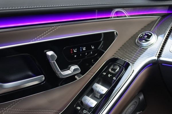 Mercedes-Benz S-Klasse AMG 63 S E Performance | 802pk | MANUFAKTUR | Keramisch | Achterasbesturing | Burmester High End | Distronic+ | HUD | Chauffeurspakket | Entertainmentpakket Premium Achter | Stoelventilatie V+A | Vlakkenverwarming |