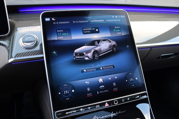 Mercedes-Benz S-Klasse AMG 63 S E Performance | 802pk | MANUFAKTUR | Keramisch | Achterasbesturing | Burmester High End | Distronic+ | HUD | Chauffeurspakket | Entertainmentpakket Premium Achter | Stoelventilatie V+A | Vlakkenverwarming |