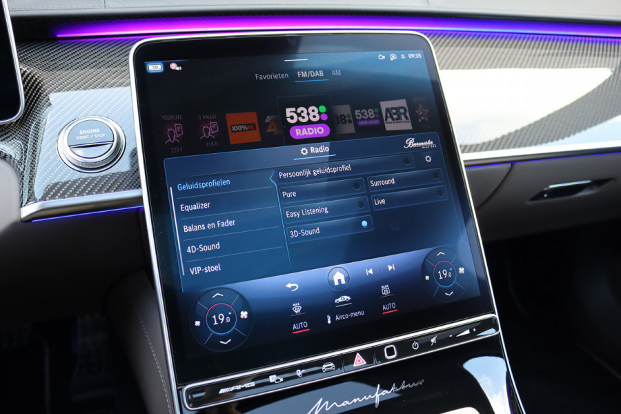 Mercedes-Benz S-Klasse AMG 63 S E Performance | 802pk | MANUFAKTUR | Keramisch | Achterasbesturing | Burmester High End | Distronic+ | HUD | Chauffeurspakket | Entertainmentpakket Premium Achter | Stoelventilatie V+A | Vlakkenverwarming |