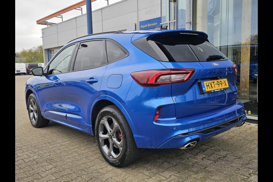 Ford Kuga 2.5 PHEV ST-Line X | Orig. NL Auto | Desert Island Blue | Winterpack | elektrische bedienbare achterklep | Full led | Adaptive cruise | Automatisch inparkeren etc.