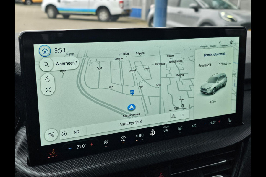 Ford Kuga 2.5 PHEV ST-Line X | Orig. NL Auto | Desert Island Blue | Winterpack | elektrische bedienbare achterklep | Full led | Adaptive cruise | Automatisch inparkeren etc.