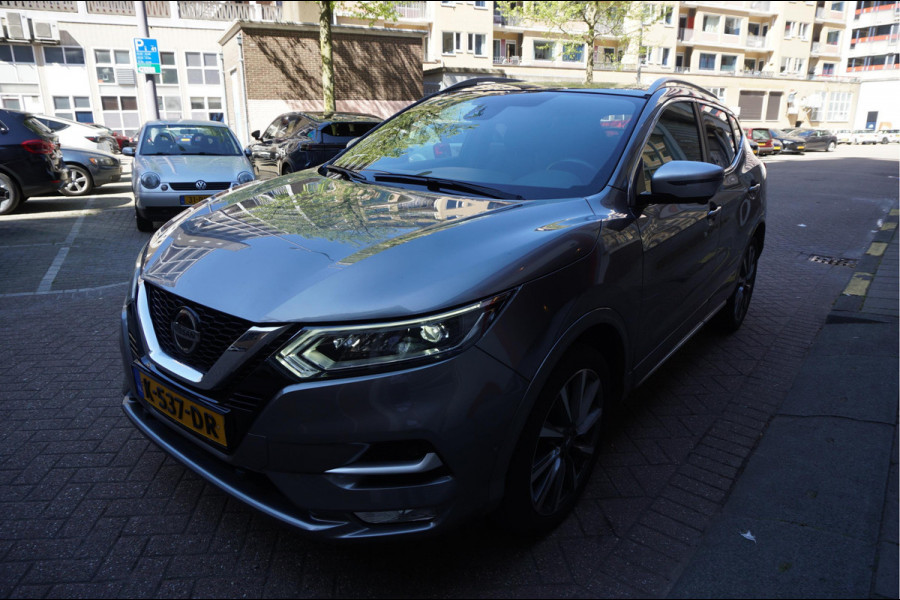 Nissan QASHQAI 1.3 DIG-T Tekna + Dynamic | NAPPA LEER | Panoramadak | Trekhaak | BOSE | Memory Pack | Adapieve cruise + Lane departure + Blindspot indicator | NL Auto | Dealer onderhouden