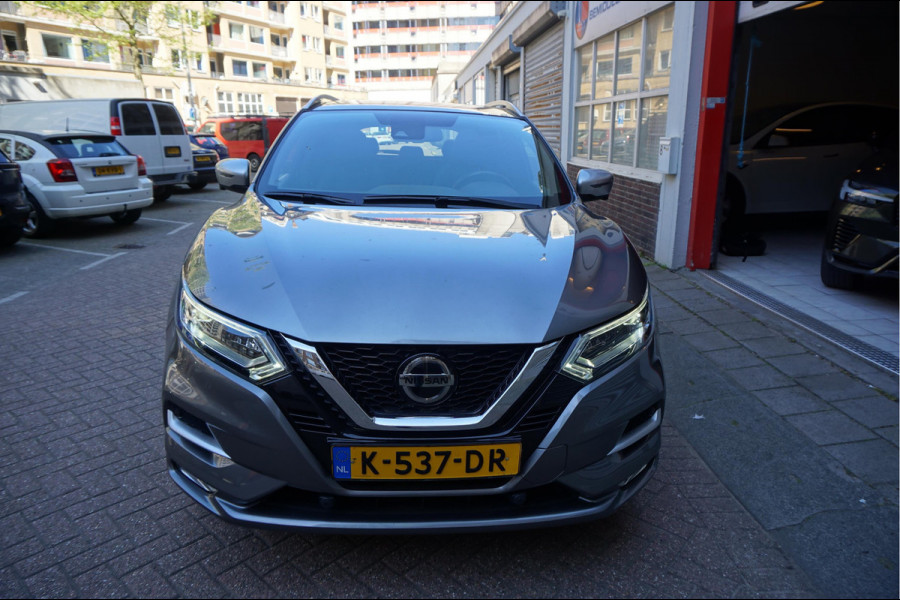 Nissan QASHQAI 1.3 DIG-T Tekna + Dynamic | NAPPA LEER | Panoramadak | Trekhaak | BOSE | Memory Pack | Adapieve cruise + Lane departure + Blindspot indicator | NL Auto | Dealer onderhouden