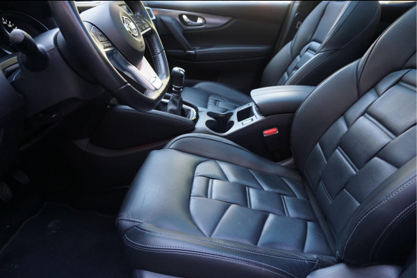 Nissan QASHQAI 1.3 DIG-T Tekna + Dynamic | NAPPA LEER | Panoramadak | Trekhaak | BOSE | Memory Pack | Adapieve cruise + Lane departure + Blindspot indicator | NL Auto | Dealer onderhouden