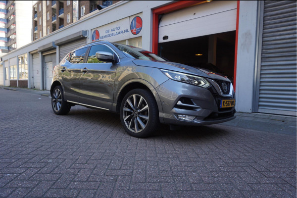 Nissan QASHQAI 1.3 DIG-T Tekna + Dynamic | NAPPA LEER | Panoramadak | Trekhaak | BOSE | Memory Pack | Adapieve cruise + Lane departure + Blindspot indicator | NL Auto | Dealer onderhouden