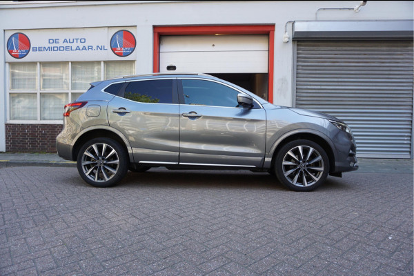Nissan QASHQAI 1.3 DIG-T Tekna + Dynamic | NAPPA LEER | Panoramadak | Trekhaak | BOSE | Memory Pack | Adapieve cruise + Lane departure + Blindspot indicator | NL Auto | Dealer onderhouden