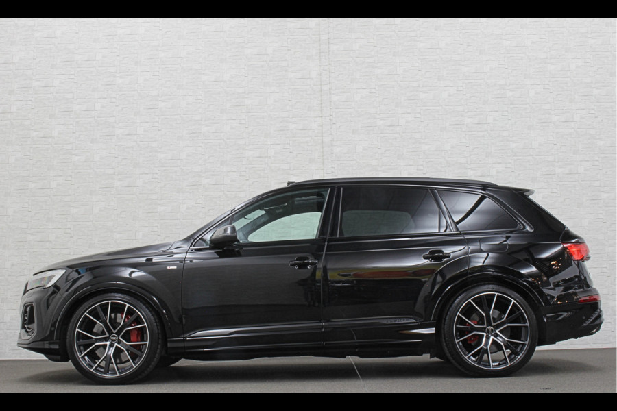 Audi Q7 60e 489pk S Competition RS-Seats | Carbon in/exterieur | B&O | Panorama | 360 Camera | Soft-Close | Head-Up | ACC | Matrix-LED | Keyless-Entry |  Lane & Side assist | Stuurwielverwarming | Alarm | 22" Audi Sport | Leder op Dashboard | Rijklaarprijs en fabrieksgarantie.
