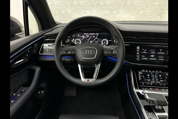 Audi Q7 60e 489pk S Competition RS-Seats | Carbon in/exterieur | B&O | Panorama | 360 Camera | Soft-Close | Head-Up | ACC | Matrix-LED | Keyless-Entry |  Lane & Side assist | Stuurwielverwarming | Alarm | 22" Audi Sport | Leder op Dashboard | Rijklaarprijs en fabrieksgarantie.
