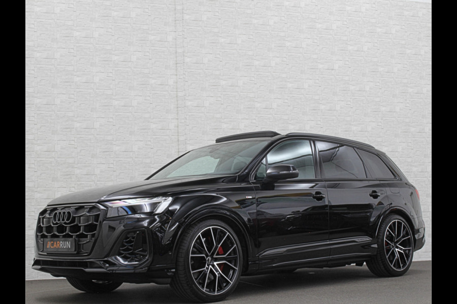 Audi Q7 60e 489pk S Competition RS-Seats | Carbon in/exterieur | B&O | Panorama | 360 Camera | Soft-Close | Head-Up | ACC | Matrix-LED | Keyless-Entry |  Lane & Side assist | Stuurwielverwarming | Alarm | 22" Audi Sport | Leder op Dashboard | Rijklaarprijs en fabrieksgarantie.
