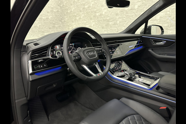 Audi Q7 60e 489pk S Competition RS-Seats | Carbon in/exterieur | B&O | Panorama | 360 Camera | Soft-Close | Head-Up | ACC | Matrix-LED | Keyless-Entry |  Lane & Side assist | Stuurwielverwarming | Alarm | 22" Audi Sport | Leder op Dashboard | Rijklaarprijs en fabrieksgarantie.