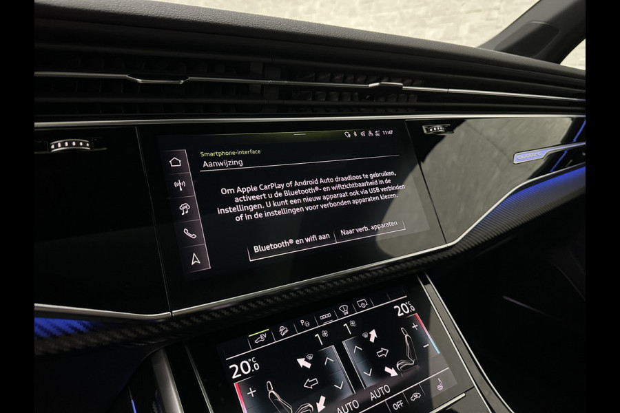 Audi Q7 60e 489pk S Competition RS-Seats | Carbon in/exterieur | B&O | Panorama | 360 Camera | Soft-Close | Head-Up | ACC | Matrix-LED | Keyless-Entry |  Lane & Side assist | Stuurwielverwarming | Alarm | 22" Audi Sport | Leder op Dashboard | Rijklaarprijs en fabrieksgarantie.