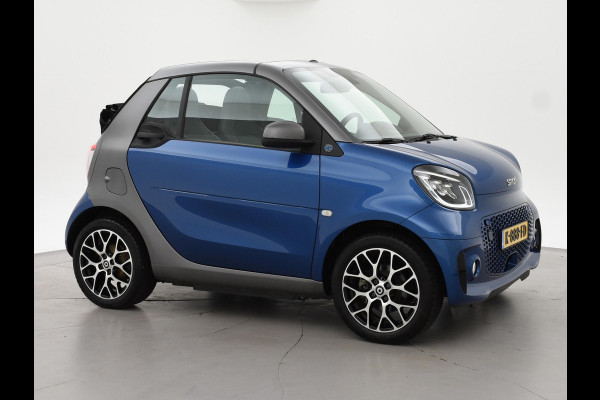 Smart Fortwo cabrio EQ COMFORT PLUS 18 KW + 16 INCH LMV | LEDER | STOELVERW. | CAMERA | NAVIGATIE