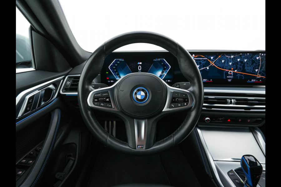 BMW i4 eDrive40 84 kWh M-Sport *M50 JAHRE* [ 3-Fase-11 kW ] {SOH-96%} (INCL-BTW) *LEATHER-ALCANTARA | FULL-LED | ADAPTIVE-CRUISE | HEATED-SPORTSEATS | CAMERA | DAB | DIGI-COCKPIT | NAVI-FULLMAP | AMBIENT-LIGHT | ECC | PDC | CARPLAY | KEYLESS | SHIFTPADDLES | 18