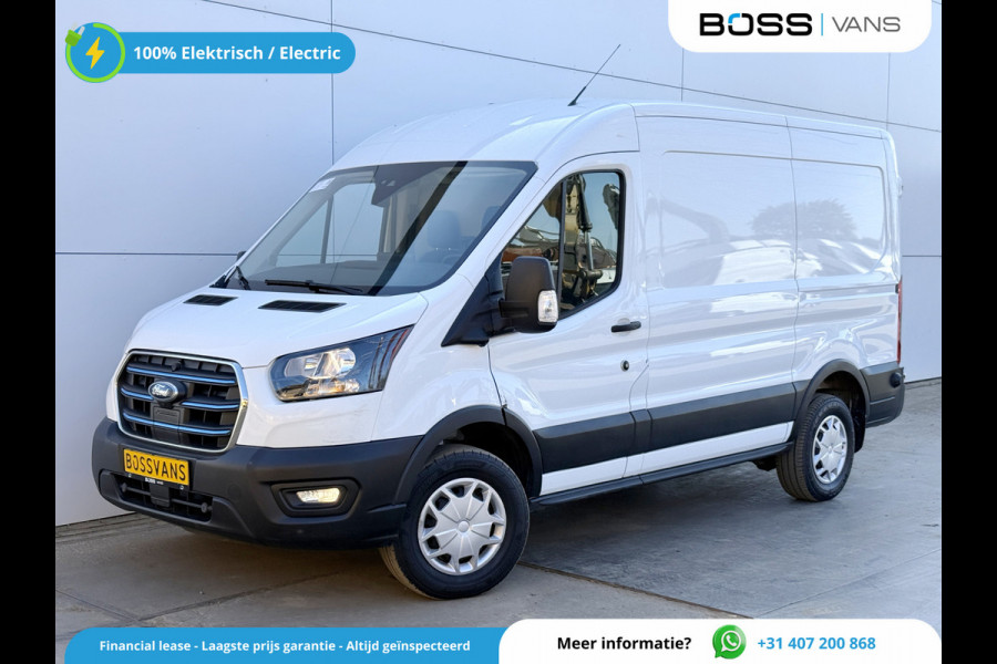 Ford E-Transit 68kWh 184PK L2H2 317km WLTP 94,9% (SOH) BEV Snelladen Cruise control Climate control Carplay Navigatie Laadkabel Parkeersensoren