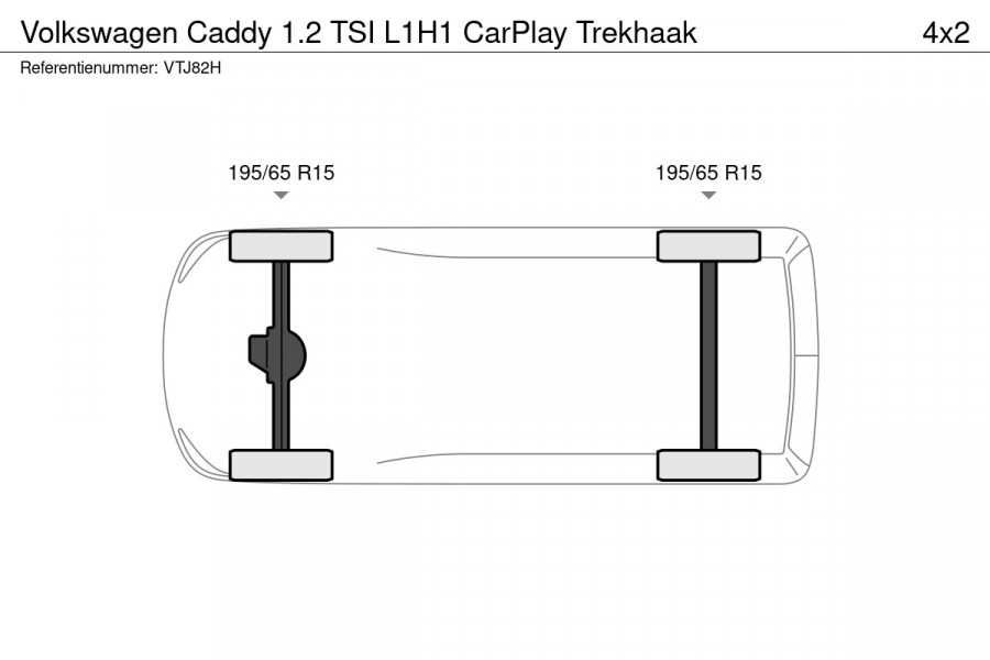 Volkswagen Caddy 1.2 TSI L1H1 CarPlay Trekhaak
