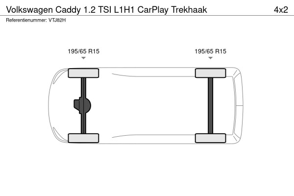 Volkswagen Caddy 1.2 TSI L1H1 CarPlay Trekhaak
