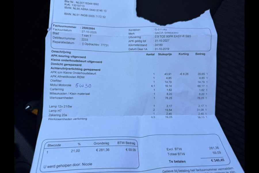 Dacia Sandero 0.9 TCe Laureate, NAP, Airco, Cruise Control