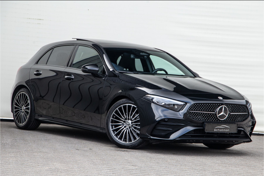 Mercedes-Benz A-Klasse 180 AMG Nightpakket, Pano, Widescreen, Sfeerverlichting 19"