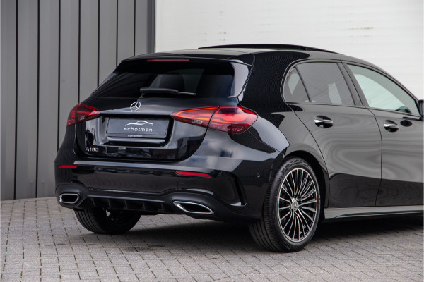 Mercedes-Benz A-Klasse 180 AMG Nightpakket, Pano, Widescreen, Sfeerverlichting 19"