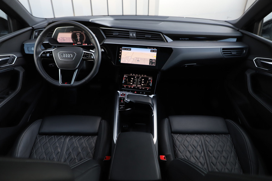 Audi e-tron Sportback S quattro 95 kWh | 503PK | Luchtvering | Head-up | Pano | Keyless-go | Sfeerverlichting | S-Stoelen | B&O | 2021.