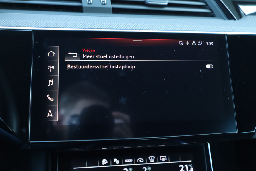 Audi e-tron Sportback S quattro 95 kWh | 503PK | Luchtvering | Head-up | Pano | Keyless-go | Sfeerverlichting | S-Stoelen | B&O | 2021.