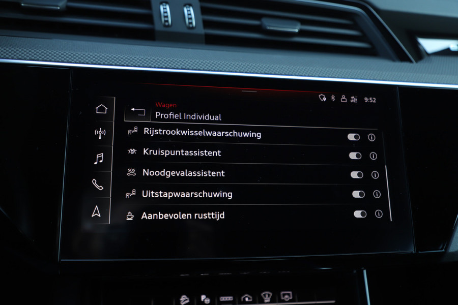 Audi e-tron Sportback S quattro 95 kWh | 503PK | Luchtvering | Head-up | Pano | Keyless-go | Sfeerverlichting | S-Stoelen | B&O | 2021.