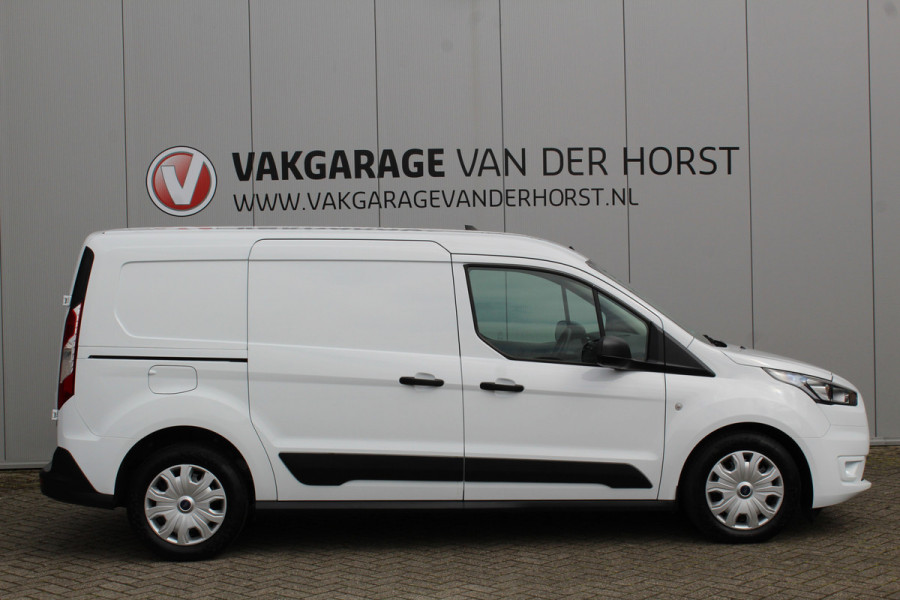 Ford Transit Connect 1.5 EcoBlue L2 Trend 3 Persoons, Airco, laadruimte Lang, schuifdeur re., spiegels verwarmb., telefoonvoorb., pdc achter,