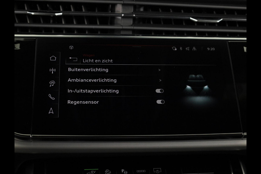 Audi Q8 Pro Line S 55 TFSI e 394 pk | Midnight emerald green | Glazen panoramadak | Bang & Olufsen Premium 3D | Sportstoelen plus voorin |