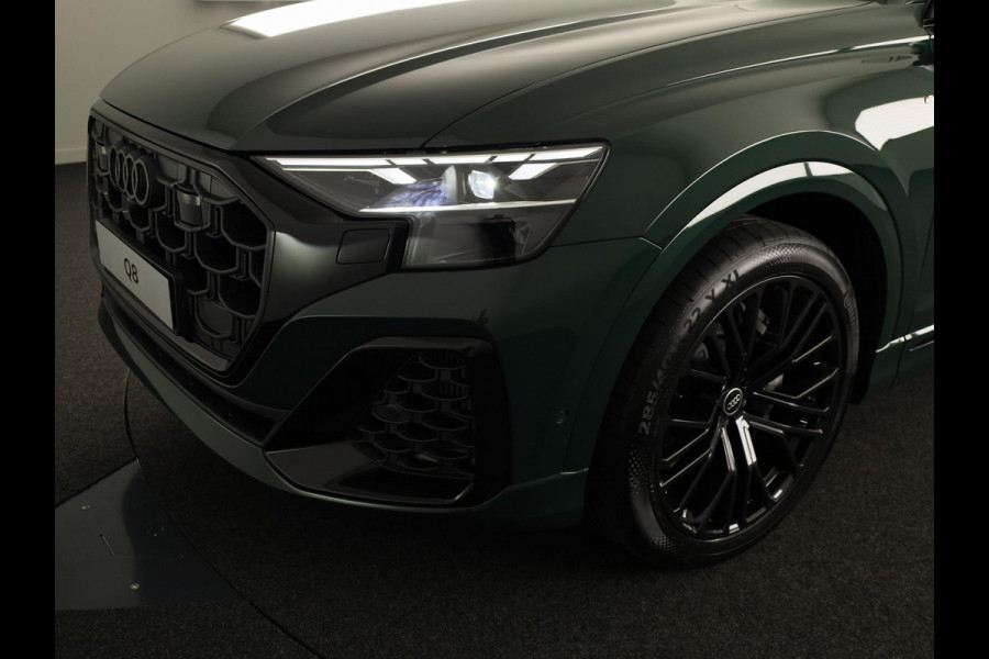 Audi Q8 Pro Line S 55 TFSI e 394 pk | Midnight emerald green | Glazen panoramadak | Bang & Olufsen Premium 3D | Sportstoelen plus voorin |
