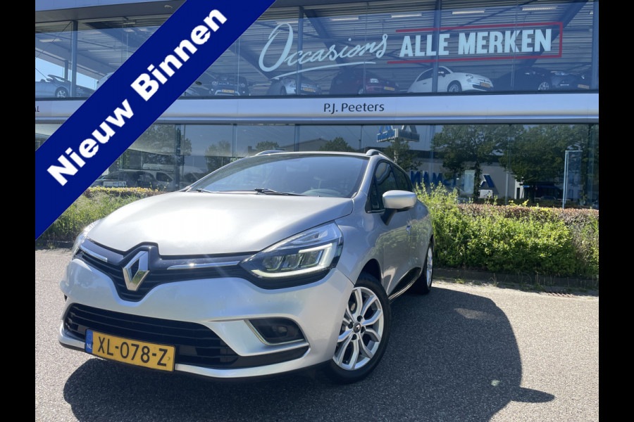 Renault Clio Estate 0.9 TCe Intens Airco - Achteruitrijcamera - Parkeersensor achter - Navigatie - Cruise control - Dakrails - Licht metalen velgen 16 inch - Led verlichting - Elektrische ramen - Keyless entry/ start - Bluetooth - Stuur multifunctioneel - Stuur leder - Radio