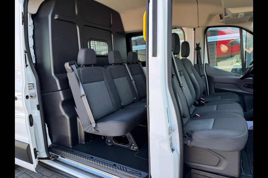 Ford Transit 350 2.0 TDCI 170pk L3H2 DC 6-pers Trend | Trekhaak | Imperial | Navi | Camera | CarPlay | Cruise | Airco | EURO6