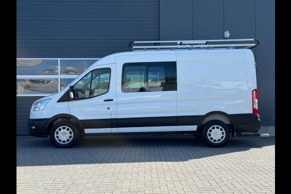Ford Transit 350 2.0 TDCI 170pk L3H2 DC 6-pers Trend | Trekhaak | Imperial | Navi | Camera | CarPlay | Cruise | Airco | EURO6