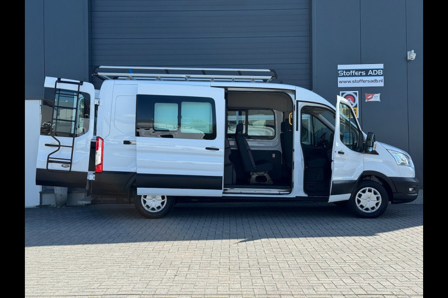 Ford Transit 350 2.0 TDCI 170pk L3H2 DC 6-pers Trend | Trekhaak | Imperial | Navi | Camera | CarPlay | Cruise | Airco | EURO6