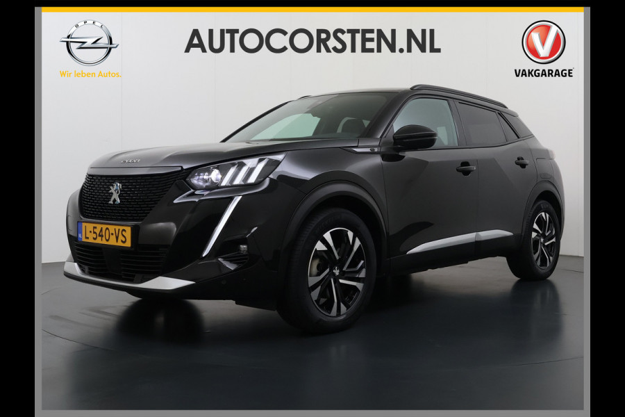 Peugeot e-2008 GT-Line EV50kWh Soh 93% 360Camera Navi Apple Carplay Android Ecc Cruise Control Keyless 1/2Leer Pdc DAB+ Bluetooth Led Connected services Verkeersbord detectie Usb PrivacyGlass 17''LM Regensensor Led Verkeersbord detectie